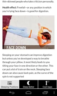 Sleep Positions Health Effects android App screenshot 5