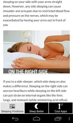 Sleep Positions Health Effects android App screenshot 7